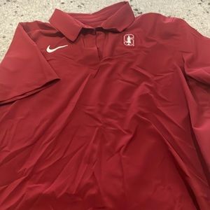 Nike Dri-Fit Golf Polo, Stanford branding, women’s size XL, Cardinal Red